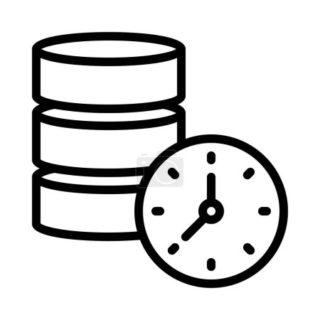 Timed Data icon, vector illustration    