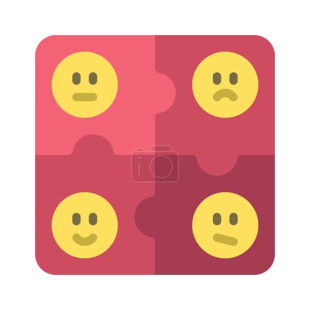 Illustration for Emotional Problems web icon vector illustration - Royalty Free Image