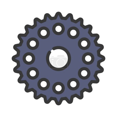 Illustration for Cogwheel  web icon. vector  illustration - Royalty Free Image