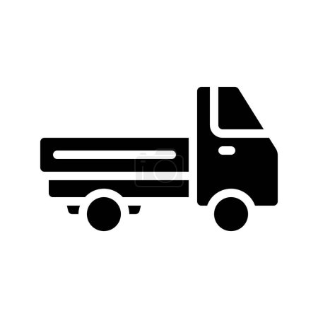 Illustration for Pickup  truck icon vector illustration - Royalty Free Image
