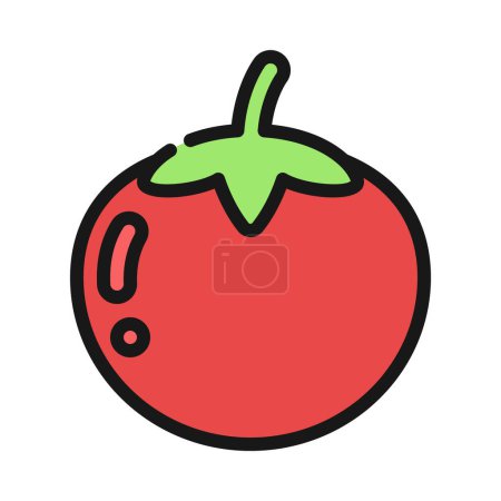 Illustration for Tomato Vegetable  icon vector illustration - Royalty Free Image