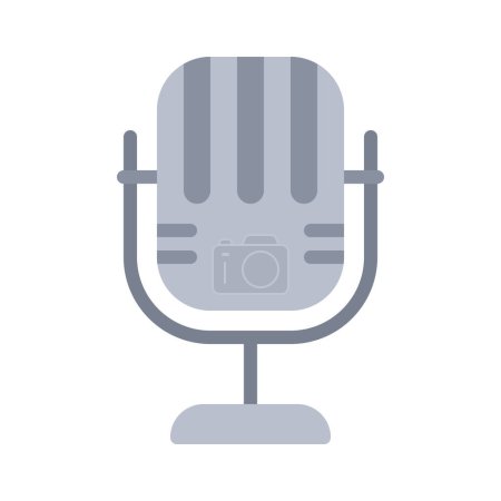 Illustration for Microphone icon, vector illustration - Royalty Free Image