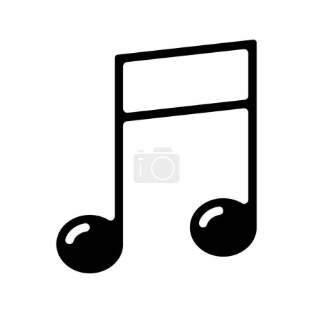 Illustration for Music Note icon vector illustration - Royalty Free Image
