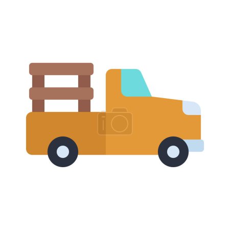 Illustration for Transportation  truck icon vector illustration - Royalty Free Image