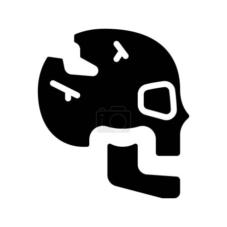 Illustration for Skull icon, vector illustration - Royalty Free Image