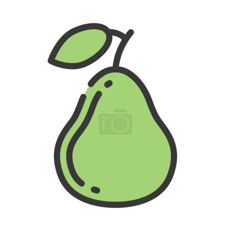 Illustration for Fresh pear fruit isolated icon - Royalty Free Image
