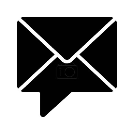 Ilustración de Icono de mensaje de correo, ilustración vectorial - Imagen libre de derechos