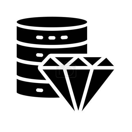 Illustration for Valuable Data icon, vector illustration - Royalty Free Image