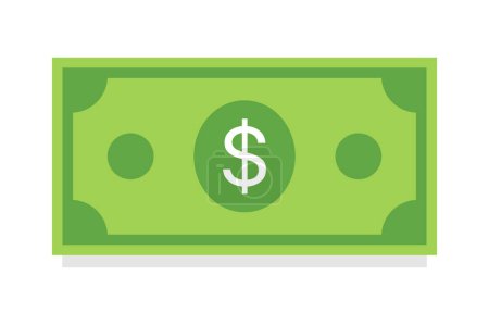 Dollar Note  flat vector icon