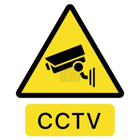Ilustración de Icono de la cámara de vigilancia. esquema cctv icono del vector de la cámara - Imagen libre de derechos