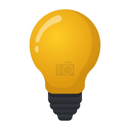 Illustration for Light Bulb icon, vector illustration - Royalty Free Image