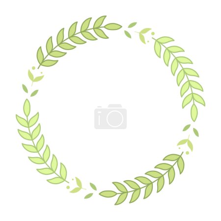 Illustration for Floral Ring Banner, vector illustration - Royalty Free Image