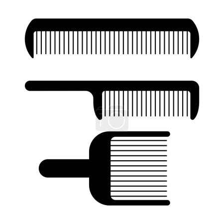 Illustration for Comb Set of Three, vector illustration - Royalty Free Image