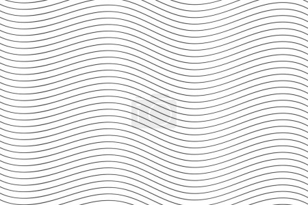 Ilustración de Patrón de líneas onduladas Fondo, ilustración vectorial - Imagen libre de derechos