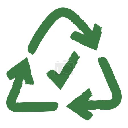 Illustration for Recycle symbol vector icon design. - Royalty Free Image