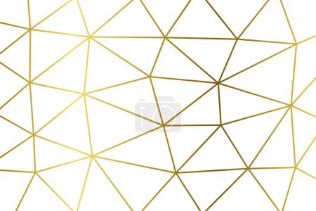 Téléchargez les illustrations : Gradient d'or Lignes géométriques Contexte - en licence libre de droit