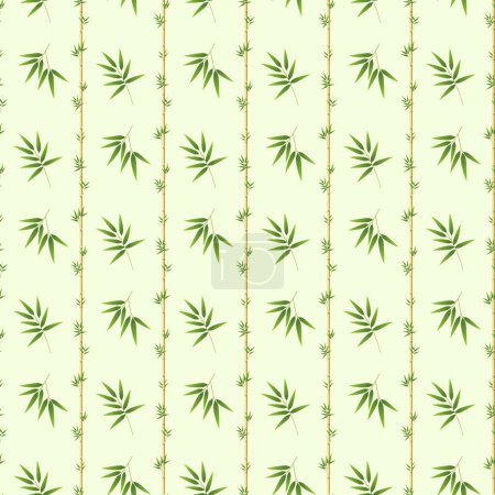 Bamboo Thicket Seamless Vector Pattern Design