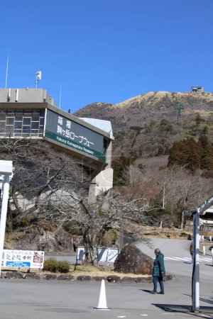 Hakone ropeway station to  Mount Hakone to see mount Fuji