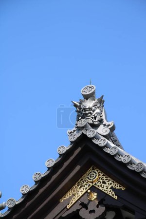 Kamakura, Japan -March 4, 2024: Buddhist Hase-kannon temple upper main square with main templ