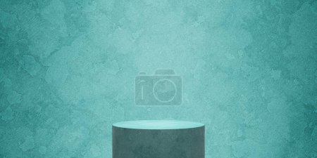 Téléchargez les photos : Podium cylindre vide avec fond - en image libre de droit