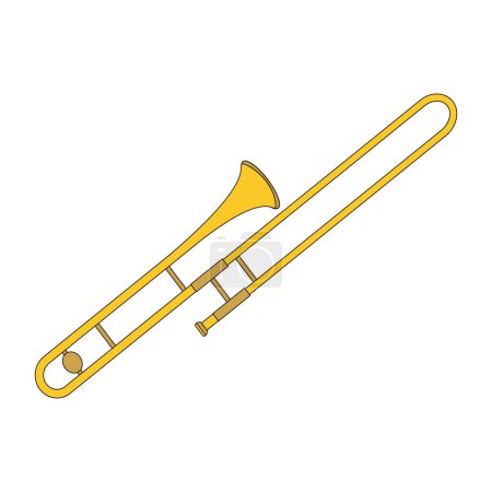 Ilustración de Deslízate hacia el sonido: El trombón versátil - Imagen libre de derechos