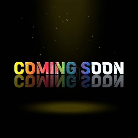 3D Graphics Design, Coming Soon Text Effects.