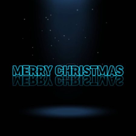 3D Animation Graphics Design, MARRY CHRISTMAS Text Effects.
