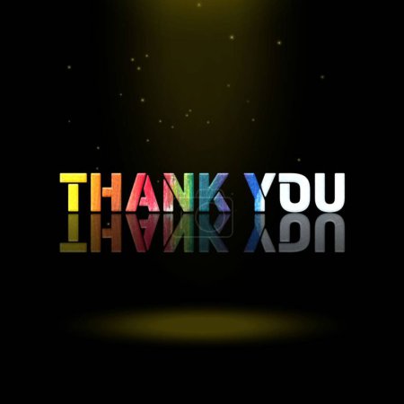 3D Animation Graphics Design, Thank You Text Effects.