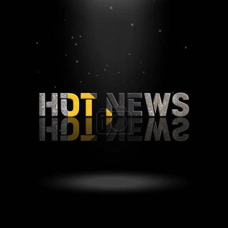 3D Animation Graphics Design, HOT NEWS Text Effects.