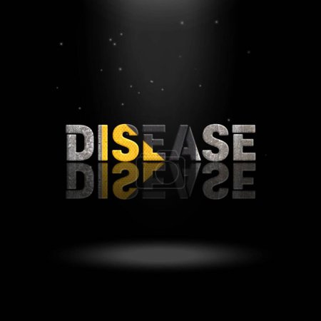 3D Animation Graphics Design, DISEASE Text Effects.