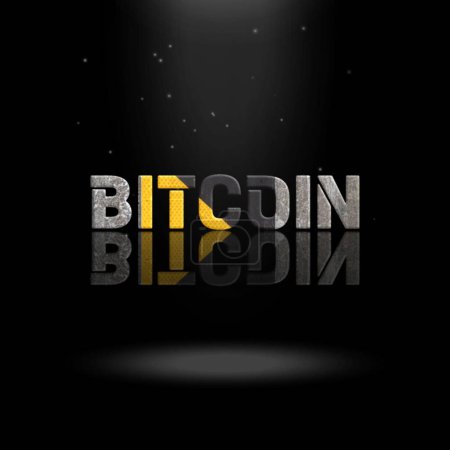 3D Animation Graphics Design, BITCOIN Text Effects.