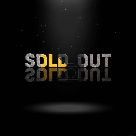 3D Animation Graphics Design, SOLD OUT Text Effects.