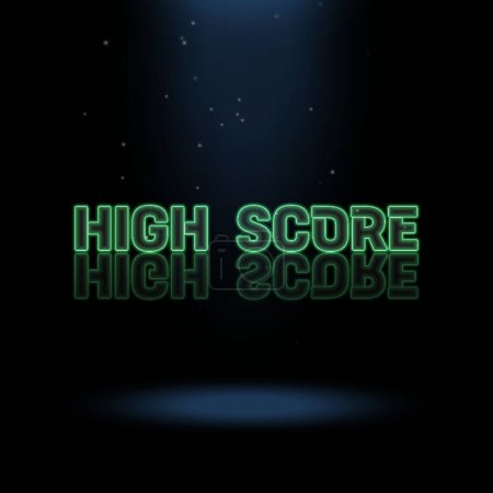 3D Animation Graphics Design, HIGH SCORE Text Effects.