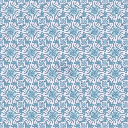 Vector seamless geomatrical floral pattern for background, textures, fabric, print, textiles, wrapping... Elegant seamless decorative pattern.