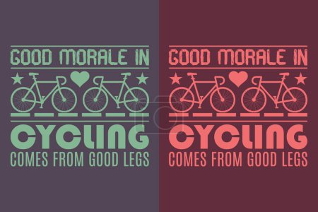 Téléchargez les photos : Good Morale In Cycling Comes From Good Legs, Chemise de vélo, Cadeau pour vélo, Cadeau cycliste, Vêtements de vélo, Chemise d'amoureux de vélo, Chemise de vélo, Cadeau de vélo, Chemise de vélo, Cadeau vélo, Amant de vélo, T-shirt vélo, Cavalier - en image libre de droit