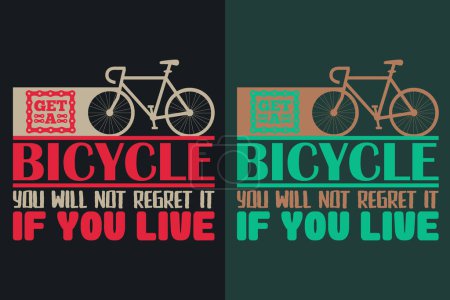 Get A Bicycle You Will Not Regret It If You Live, Bicycle Shirt, Gift for Bike Ride, Cyclist Gift, Bicycle Clothing, Bike Lover Shirt, Cycling Shirt, Biking Gift, Biking Shirt, Bicycle Gift, Bike Lover, Bike T-Shirt, Rider