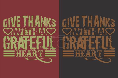 Give Thanks With A Grateful Heart, Thankful, Thankful Shirt, Fall Shirt, Fall Vibes, Hello Pumpkin, Thanksgiving T-Shirt, Cute Thankful, Fall T-Shirt, Grateful Shirt, Heart T-Shirt, Family Shirt, Women's Thanksgiving T-Shirt, Thanksgiving Vacation Sh