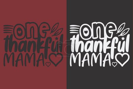 One Thankful Mama, Thankful, Thankful Shirt, Fall Shirt, Fall Vibes, Hello Pumpkin, Thanksgiving T-Shirt, Cute Thankful, Fall T-Shirt, Grateful Shirt, Heart T-Shirt, Family Shirt, Women's Thanksgiving T-Shirt, Thanksgiving Vacation Shirt