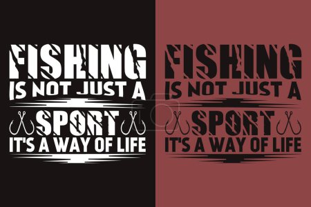 Ilustración de La pesca no es solo un deporte es una forma de vida, Camisa de pesca, Regalos de pescador, Camiseta de pescador, Camiseta de pesca divertida, Regalo para pescador, Regalos de papá de pesca, Camiseta de amante de la pesca, Pesca para hombre, Camiseta gráfica de pesca - Imagen libre de derechos