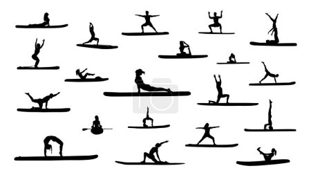 Sup yoga silhouette bundle