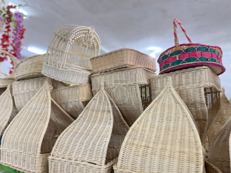 Handmade fruit baskets from rattan are environmentally friendly and help micro businesses