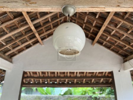 Decoration of lights in open cottage