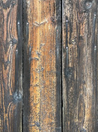 Foto de Textura de madera con motivos naturales. fondo de tablones viejos - Imagen libre de derechos