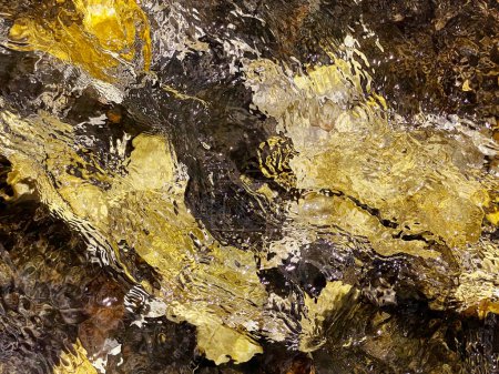 Photo for Abstract natural background with stones in mountain river - Royalty Free Image