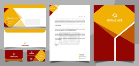 Illustration for Bull Market Branding: Elevate Your Stationary Suite Corporate brand identity, stationary, letterhead, business card, envelope and cover - Royalty Free Image