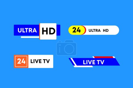 Trading Trends: Sleek Lower Third Designs for Analysts Abstract lower third design Pack blue and orange