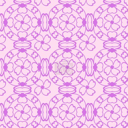 Vector seamless pattern. Modern stylish abstract texture. Repeating geometric shapes from striped elements Abstract floral pattern background, luxury pattern, stylish vector illustration