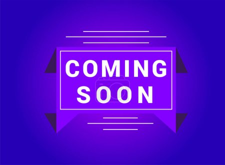 Coming soon banner template design, stay with us. banner design, vector illustration.