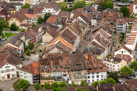 Photo for View of Lenzburg city from the castle - Royalty Free Image