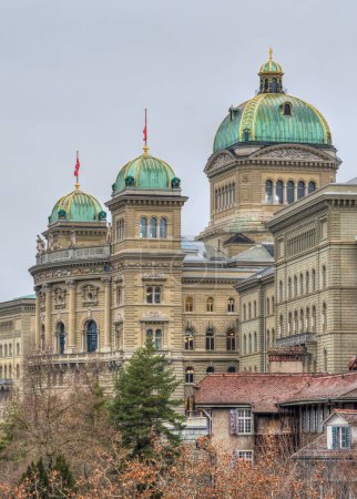 The Swiss Bundeshaus in Bern. Government building